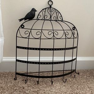 Wall hanging jewelry organizer